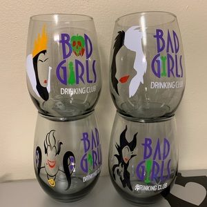Disney Evil Villains Bad Girls Drinking Club Set